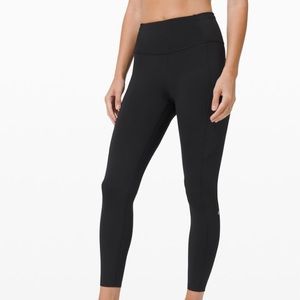 28” Lululemon fast and free nulux black size 4